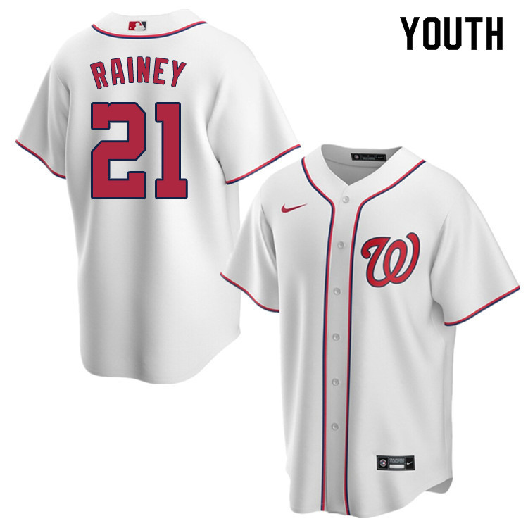 Nike Youth #21 Tanner Rainey Washington Nationals Baseball Jerseys Sale-White